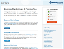 Tablet Screenshot of bizplans.com